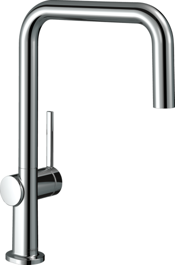 HANSGROHE Kchenarmatur Talis M54 Chrom Einhebelmischer U 220 EcoSmart mit Festauslauf Schwenkbereich einstellbar, 1jet (72844000)
