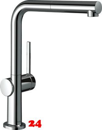 HANSGROHE Kchenarmatur Talis M54 Chrom Einhebelmischer 270 EcoSmart mit Ausziehauslauf, 1jet (72845000)