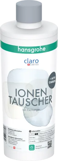 HANSGROHE Filter Ionen-Tauscher und Aktivkohle fr SodaSystem, FilterSystem mit Bajonettverschluss fr Hansgrohe Filterkopf (76815000)