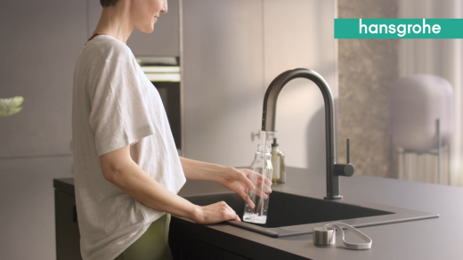 HANSGROHE Filter Ionen-Tauscher und Aktivkohle fr SodaSystem, FilterSystem mit Bajonettverschluss fr Hansgrohe Filterkopf (76815000)