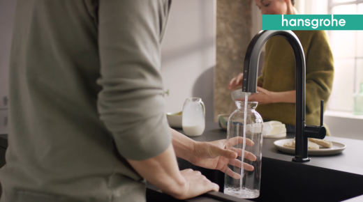 HANSGROHE Filter Ionen-Tauscher Pro und Aktivkohle fr SodaSystem, FilterSystem mit Bajonettverschluss fr Hansgrohe Filterkopf (76827000)