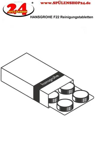 HANSGROHE F22 Reinigungstabletten fr SodaSystem, FilterSystem Verpackungseinheit 10 Tabletten (76817000)