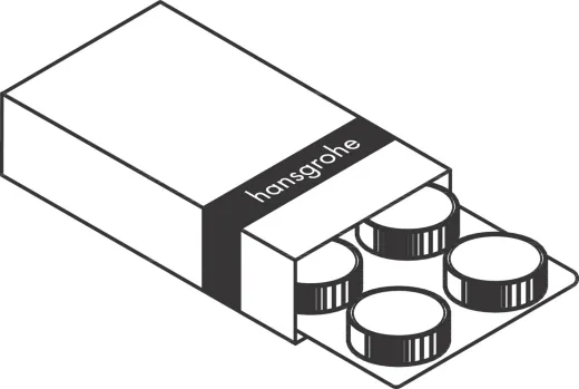 HANSGROHE F22 Reinigungstabletten fr SodaSystem, FilterSystem Verpackungseinheit 10 Tabletten (76817000)
