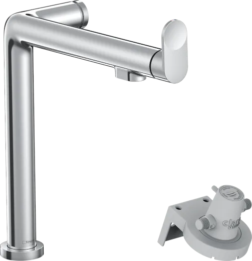 HANSGROHE Kchenarmatur Aqittura M91 Chrom FilterSystem 240 mit Festauslauf, 1jet (76804000)