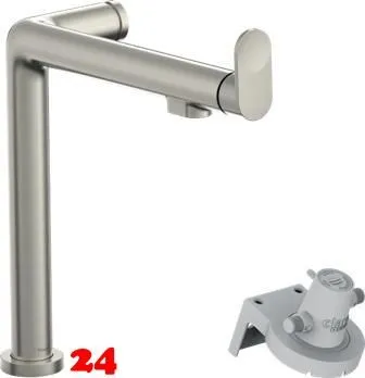 HANSGROHE Kchenarmatur Aqittura M91 Edelstahl Finish FilterSystem 240 mit Festauslauf, 1jet (76804800)