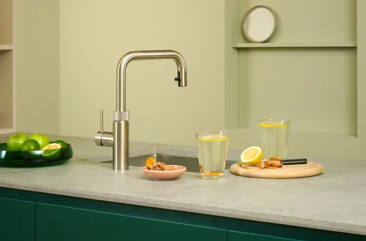 QUOOKER FLEX SQUARE Zugauslauf Chrom VAQ PRO3 mit CUBE 2 *Der Wasserhahn, der alles kann! (PRO3FXSCHRCUBE)