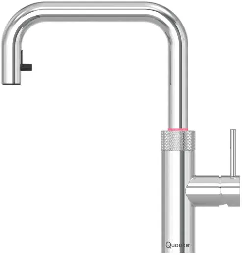 QUOOKER FLEX SQUARE Zugauslauf Chrom Combi B mit CUBE 2 *Der Wasserhahn, der alles kann! (COMBIFXSCHRCUBE)