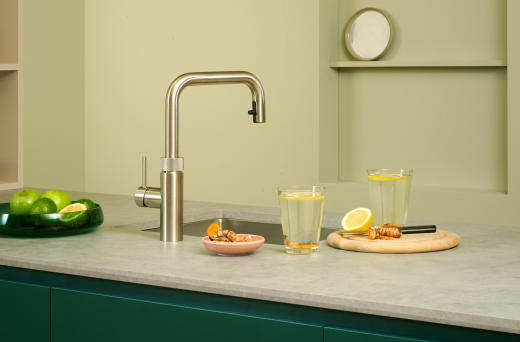 QUOOKER FLEX SQUARE Zugauslauf Schwarz matt PVD Combi (+) B mit CUBE 2 *Der Wasserhahn, der alles kann! (COMBI+FXSBLKCUBE)