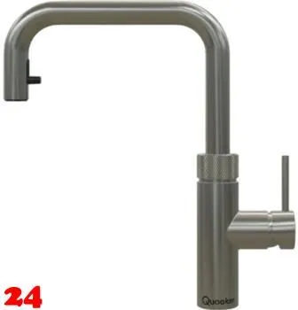 QUOOKER FLEX SQUARE Zugauslauf Gunmetal PVD Kchenarmatur mit 5 in 1 Funktion und elektronischer Steuerung (FXSGME) {NUR Armatur}