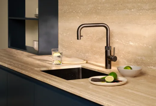 QUOOKER FLEX SQUARE Zugauslauf Gunmetal PVD Kchenarmatur mit 5 in 1 Funktion und elektronischer Steuerung (FXSGME) {NUR Armatur}