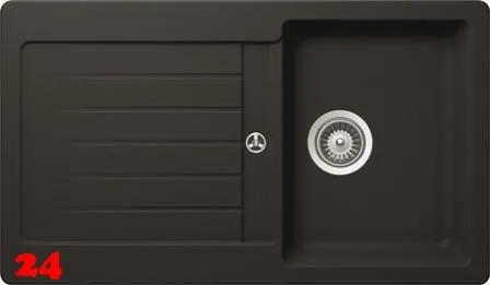 Schock Kchensple Typos D-100 Cristalite Granitsple / Einbausple Basic Line mit Drehexcenter