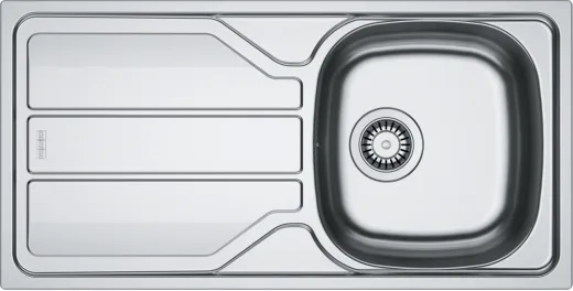 ✅ FRANKE Kchensple Flash FLN 611-86 (44) Einbausple / Edelstahlsple mit Einbaurand und Siebkorb als Stopfen- oder Drehknopfventil