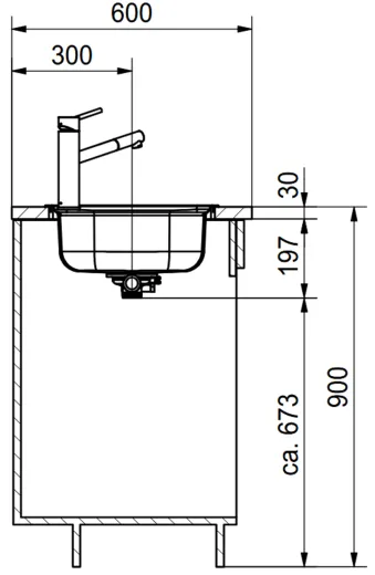 FRANKE Kchensple Flash FLN 611-78 (44) Einbausple / Edelstahlsple mit Einbaurand und Siebkorb als Stopfen- oder Drehknopfventil
