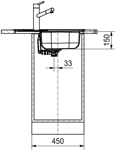 FRANKE Kchensple Flash FLN 611-62 (44) Einbausple / Edelstahlsple mit Einbaurand und Siebkorb als Stopfen- oder Drehknopfventil