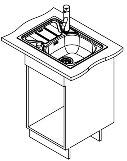 FRANKE Kchensple Flash FLN 611-62 (44) Einbausple / Edelstahlsple mit Einbaurand und Siebkorb als Stopfen- oder Drehknopfventil