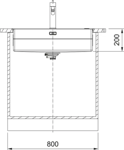 FRANKE Kchensple Box Pro BXX PRO 210-70 A Edelstahlsple Slimtop / Flchenbndig mit Druckknopfventil Inklusive Zubehr