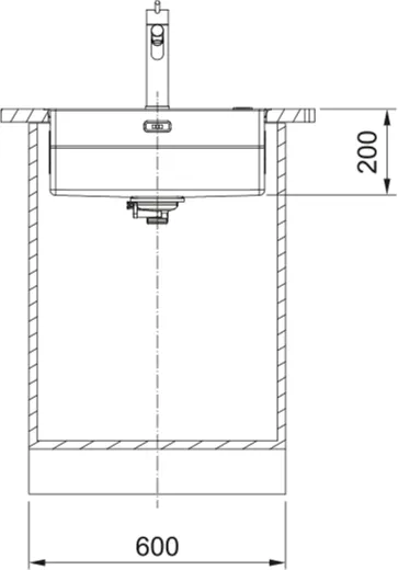 FRANKE Kchensple Box Pro BXX PRO 210-50 A Edelstahlsple Slimtop / Flchenbndig mit Druckknopfventil Inklusive Zubehr