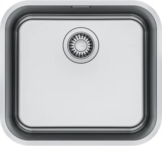 FRANKE Kchensple Smart SRX 110-45 Unterbausple (Montage unter die Arbeitsplatte) mit Siebkorb als Stopfenventil