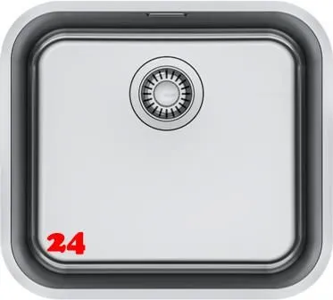 FRANKE Küchenspüle Smart SRX 110-45 Unterbauspüle (Montage unter die Arbeitsplatte) mit Siebkorb als Drehknopfventilventil FRANKE Küchenspüle Smart SRX 110-45 Unterbauspüle (Montage unter die Arbeitsplatte) mit Siebkorb als Drehknopfventilventil