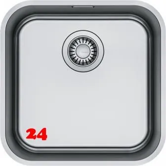 FRANKE Kchensple Smart SRX 110-40 Unterbausple (Montage unter die Arbeitsplatte) mit Siebkorb als Stopfenventil