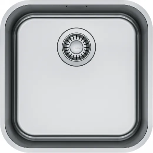 FRANKE Kchensple Smart SRX 110-40 Unterbausple (Montage unter die Arbeitsplatte) mit Siebkorb als Stopfenventil