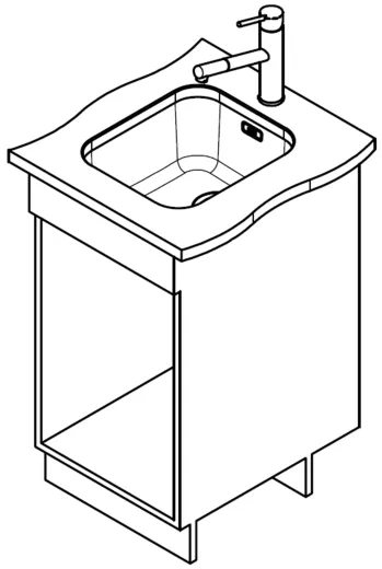 FRANKE Kchensple Smart SRX 110-34 Unterbausple (Montage unter die Arbeitsplatte) mit Siebkorb als Drehknopfventilventil