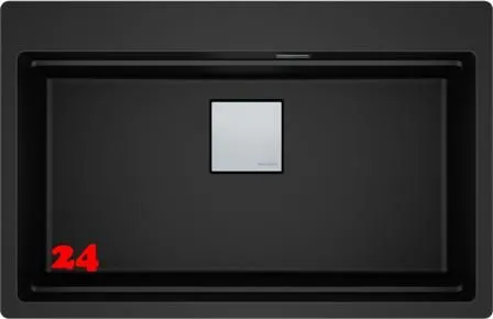 FRANKE Kchensple Kubus 2 Pro KNG PRO 610-73 A HLB Fragranit+ Granitsple / Einbausple mit Siebkorb als Druckknopfventil inklusive Zubehr