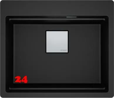 FRANKE Kchensple Kubus 2 Pro KNG PRO 610-53 A HLB Fragranit+ Granitsple / Einbausple mit Siebkorb als Druckknopfventil inklusive Zubehr