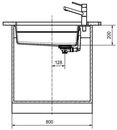 FRANKE Kchensple Kubus 2 Pro KNG PRO 110-62 Fragranit+ Granitsple / Unterbausple (Montage unter die Arbeitsplatte) mit Siebkorb als Druckknopfventil inklusive Zubehr