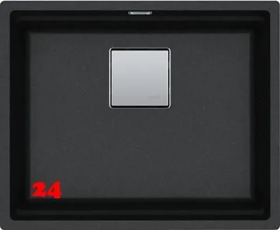 FRANKE Kchensple Kubus 2 Pro KNG PRO 110-52 Fragranit+ Granitsple / Unterbausple (Montage unter die Arbeitsplatte) mit Siebkorb als Druckknopfventil inklusive Zubehr