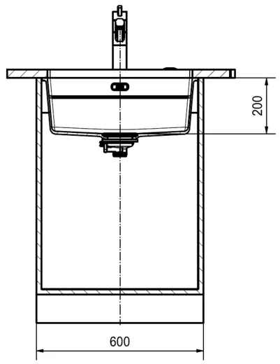 FRANKE Kchensple Kubus 2 Pro KNG PRO 110-52 Fragranit+ Granitsple / Unterbausple (Montage unter die Arbeitsplatte) mit Siebkorb als Druckknopfventil inklusive Zubehr
