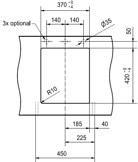 FRANKE Kchensple Kubus 2 Pro KNG PRO 110-37 Fragranit+ Granitsple / Unterbausple (Montage unter die Arbeitsplatte) mit Siebkorb als Druckknopfventil inklusive Zubehr