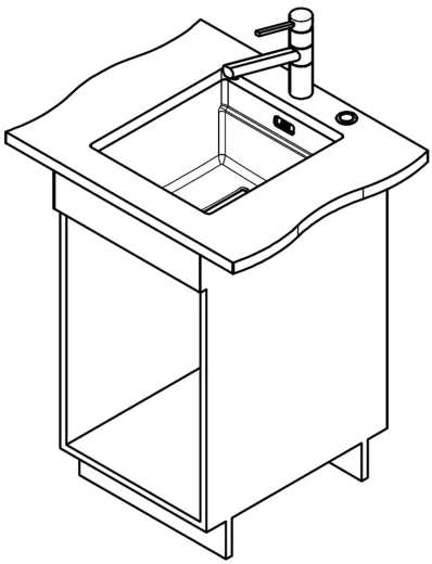 FRANKE Kchensple Kubus 2 Pro KNG PRO 110-37 Fragranit+ Granitsple / Unterbausple (Montage unter die Arbeitsplatte) mit Siebkorb als Druckknopfventil inklusive Zubehr