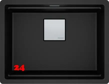 FRANKE Kchensple Kubus 2 Pro KNG PRO 210-53 Fragranit+ Granitsple Flchenbndig mit Siebkorb als Druckknopfventil inklusive Zubehr