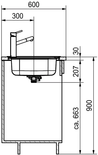 FRANKE Kchensple Spark SKL 611-78 Einbausple / Edelstahlsple Leinenoptik mit Einbaurand und Siebkorb als Drehknopfventil