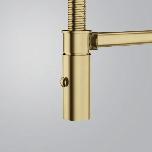 FRANKE Kchenarmatur Pescara J Semi Pro Einhebelmischer Edelstahl Copper (PVD) mit Pendelbrause umstellbar 360 schwenkbarer Auslauf