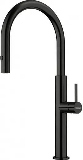 FRANKE Kchenarmatur Pescara J Einhebelmischer Edelstahl Industrial Black (PVD) mit Auszugsbrause umstellbar 360 schwenkbarer Auslauf