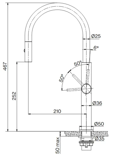 FRANKE Kchenarmatur Pescara J Einhebelmischer Edelstahl Anthracite (PVD) mit Auszugsbrause umstellbar 360 schwenkbarer Auslauf
