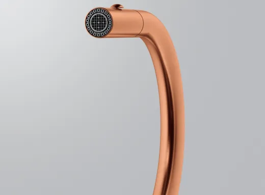 FRANKE Kchenarmatur Pescara J Einhebelmischer Edelstahl Copper (PVD) mit Auszugsbrause umstellbar 360 schwenkbarer Auslauf