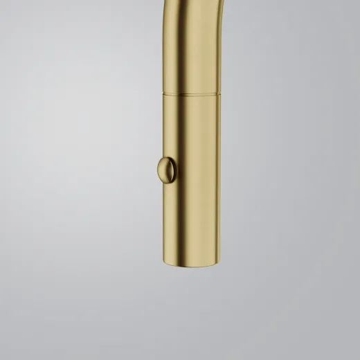 FRANKE Kchenarmatur Pescara J Einhebelmischer Edelstahl Gold (PVD) mit Auszugsbrause umstellbar 360 schwenkbarer Auslauf