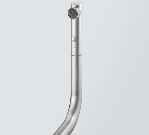 FRANKE Kchenarmatur Atlas Neo Slim Einhebelmischer Edelstahl massiv mit Zugauslauf und Brausefunktion 180 schwenkbarer Auslauf