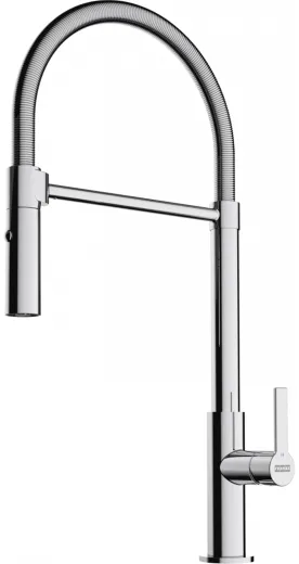 FRANKE Kchenarmatur Maris Slim Semi Pro Einhebelmischer Chrom mit Pendelbrause umstellbar 360 schwenkbarer Auslauf