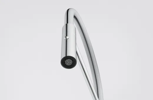 FRANKE Kchenarmatur Maris Slim Semi Pro Einhebelmischer Chrom mit Pendelbrause umstellbar 360 schwenkbarer Auslauf