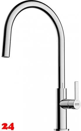 FRANKE Kchenarmatur Maris Slim J Einhebelmischer Chrom mit Zugauslauf 360 schwenkbar