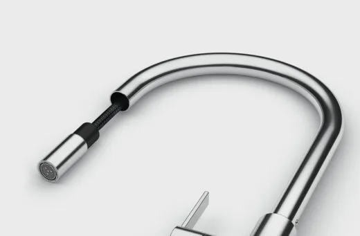 FRANKE Kchenarmatur Maris Slim J Einhebelmischer Chrom mit Zugauslauf 360 schwenkbar