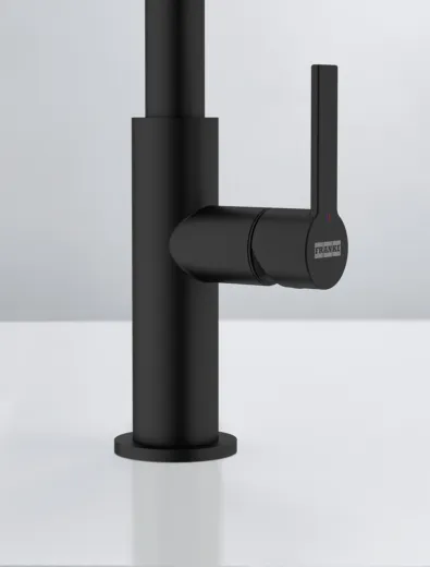 FRANKE Kchenarmatur Maris Slim J Einhebelmischer Black Matt mit Festauslauf 360 schwenkbar