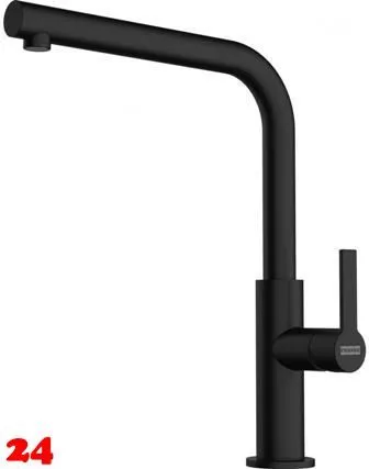 FRANKE Kchenarmatur Maris Slim L Einhebelmischer Black Matt mit Festauslauf 360 schwenkbar