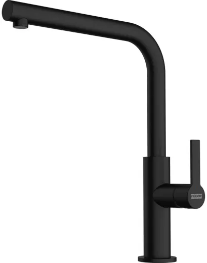FRANKE Kchenarmatur Maris Slim L Einhebelmischer Black Matt mit Festauslauf 360 schwenkbar