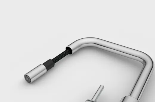 FRANKE Kchenarmatur Lina U Einhebelmischer Chrom mit Zugauslauf 360 schwenkbar