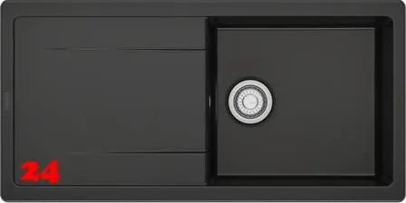 FRANKE Küchenspüle MarisX MXK 611-100-Keramik Fraceram Einbauspüle / Keramikspüle mit Siebkorb als Druckknopfventil FRANKE Küchenspüle MarisX MXK 611-100-Keramik Fraceram Einbauspüle / Keramikspüle mit Siebkorb als Druckknopfventil